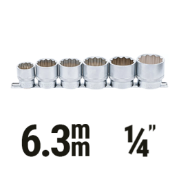 Muciņu komplekti 6.3 mm (1/4