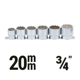 Muciņu komplekti 20 mm (3/4