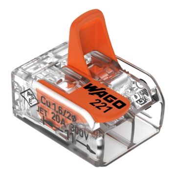 Klemme WAGO 2 vietas 6mm2 32A univers.