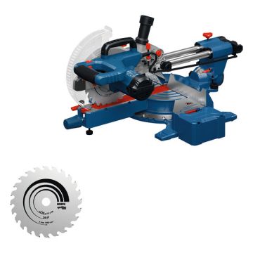 Kombinētais ripzāģis GCM305-216S, 0601B61001 BOSCH +zāģripa