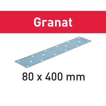 Švitrinio popieriaus lapai Granat STF 80x400 P80 GR/50