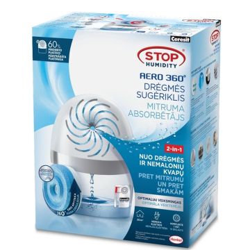 Drėgmės sugėriklis Metylan Stop Humidity AERO 360° 450 g su papildoma tablete