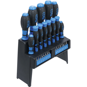 Skrūvgriežu komplekts | plastmasas statīvā | 29 gab. BGS