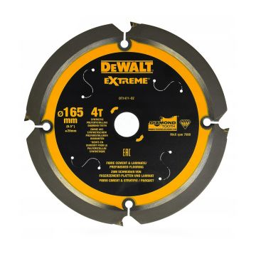 DEWALT DT1471-QZ Zāģripa PCD 165x20mm x4T