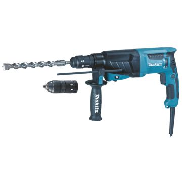 Perforatorius SDS-PLUS 800 W, bet 26 mm (3) kalimo režimas 2,9 kg 2,4J greito keitimo gręžimo griebtuvas,