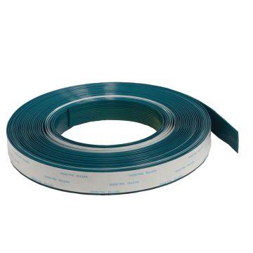 Žali plastikiniai liniuotės pamušalai 10 m (ritė)