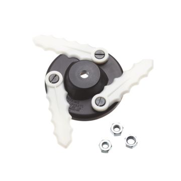 Trimerio plastikinis peilis 255 mm M8 X 1,25RH ir M8 X 1,25LH ir M10 X 1,25LH DUR187, DUR188, DUR189, D