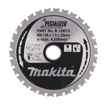 T.C.T. Metalo pjūklas 136X1,5X20mm 0° T30 SPECIALIZUOTAS metalo pjovimui