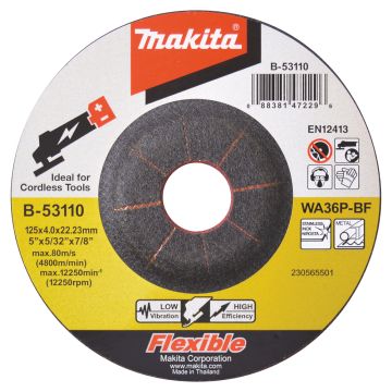Šlifavimo diskas 125X4 Inox/solid WA36P-BF