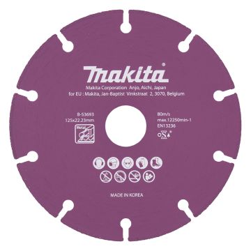 Deimantinis pjaustytuvas125 mm metalui, Inox