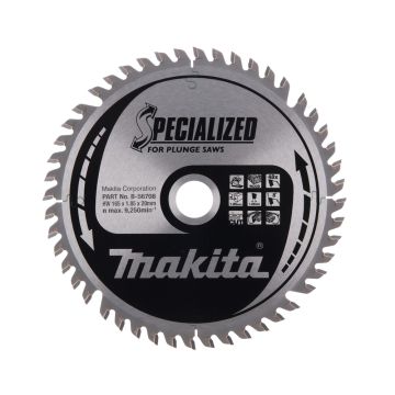 T.C.T. Medienos pjūklo diskas 165X1.85X20mm 8° T48 SPECIALIZUOTAS įleidžiamiesiems pjūklams