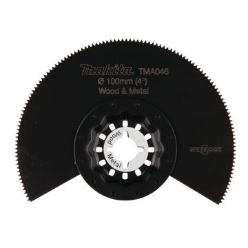 Pusapvalis MULTITOOL pjūklo diskas 100 mm TMA046; BIM, STARLOCK, skirtas medienai ir metalui