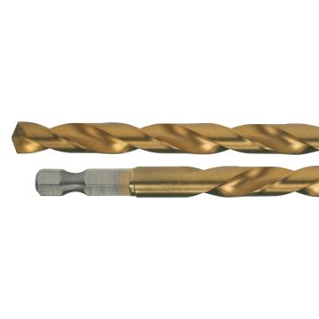 1/4" HSS-TIN metalo grąžtas 6 mm