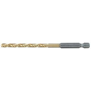 1/4" HSS-TIN metalo grąžtas 10 mm