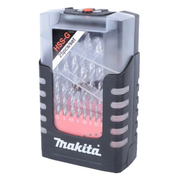 Metalo grąžtų rinkinys 25 vnt. (1-13 mm) HSS-G
