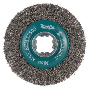D-73427 Diskinis šepetys, gofruotas, 0,3 mm, Ø 115 mm, metalinis, X-LOCK