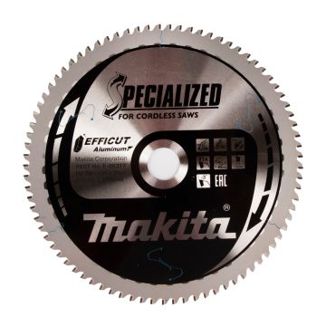 E-06317 T.C.T. Aliuminio pjūklo dantis 260X30X1,85MM, Z-81, EFFICUT Aliuminis