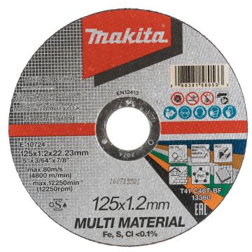 E-10724 Suklys 125 x 1,2 x 22,23 mm, skirtas įvairioms medžiagoms