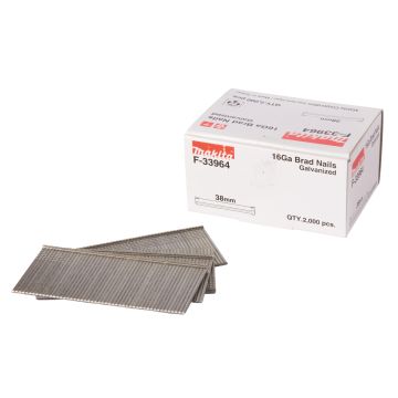 Kaiščiai 1,6X38mm 16ga 2000vnt AF600, GF600