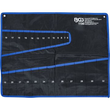 1196-LEER Tuščias maišelis - raktų rinkiniui 6-32 mm BGS