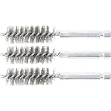 Tērauda birste , 16 mm , 6,3 mm (1/4) piedziņa , 3 gab.