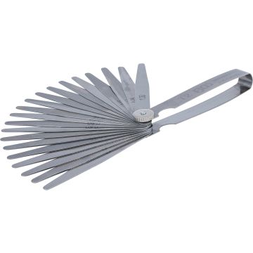 3083 Tarpų matuoklis 20 ašmenų, 0,05-1 mm T2 I 100 mm gylio BGS