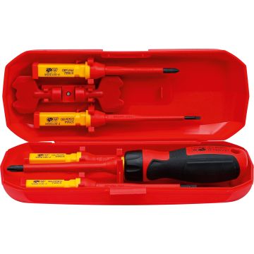 35813 VDE atsuktuvų rinkinys, vnt. su keičiamais antgaliais 8gb BGS