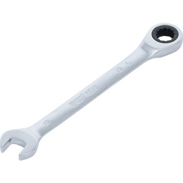 6512 12mm 12mm apverčiamasis kombinuotas veržliaraktis su 72 dantukais BGS