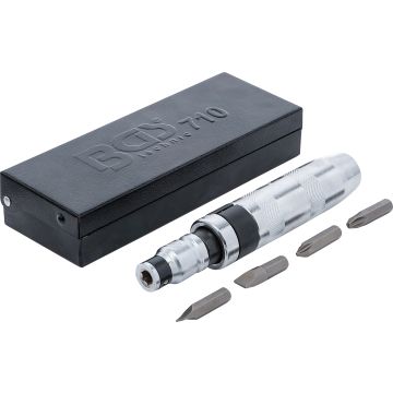 710 Smūginis atsuktuvas su antgaliais 5gb BGS