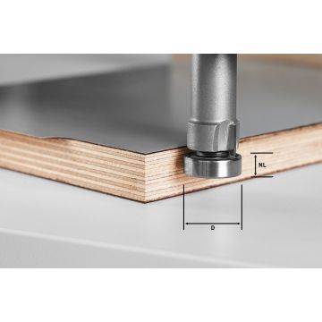 Sulyginimo freza HW/KLS D22/8-OFK