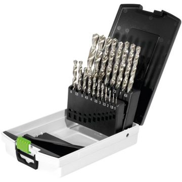 Gręžimo dėžutė su HSS plieno grąžtais HSS D 1-10 Sort/19