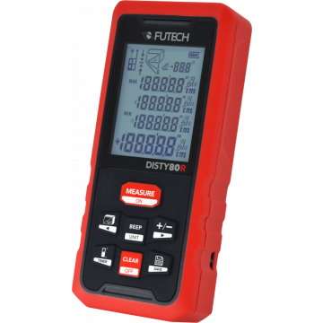 "Futech" atstumo matuoklis DISTY 80R, raudonos spalvos