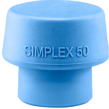 HALDER SIMPLEX įdėklas 50 mm TPE minkštas, mėlynos spalvos