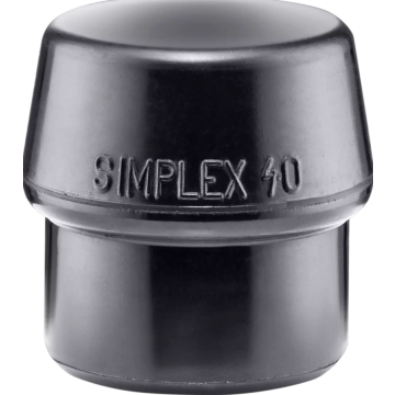 HALDER SIMPLEX įdėklas Gumos mišinys, juodas 40 mm
