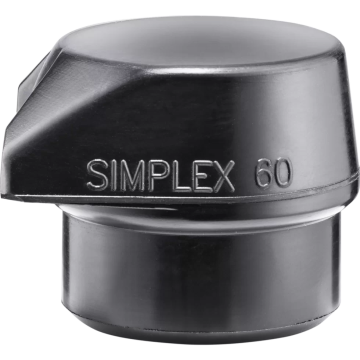 HALDER SIMPLEX įdėklas Gumos mišinys, juodas, su "Stand Up" 60 mm