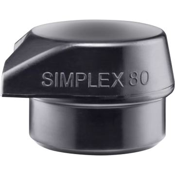 HALDER SIMPLEX įdėklas Gumos mišinys, juodas, su "Stand Up" 80 mm