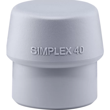 HALDER SIMPLEX įdėklas TPE, vidutinio kietumo, pilkas 40 mm