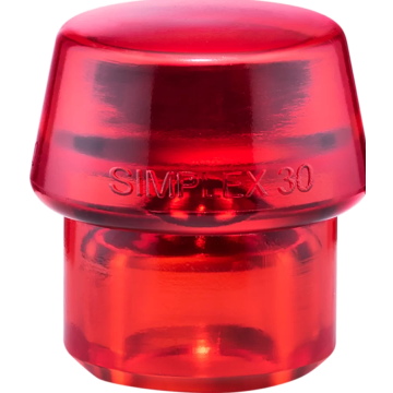 HALDER SIMPLEX įdėklas Plastikinis, raudonas, vientisas 30 mm