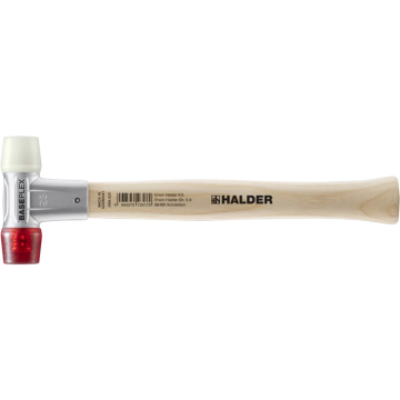 HALDER BASEPLEX 25 mm plaktukas minkštu paviršiumi Nailono/celiuliozės acetatas su cinko liejinio korpusu