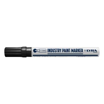 Rūpniecības marķieris melns Lyra 1-4mm 400C