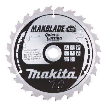 T.C.T. Medienos pjūklo diskas 190X2,2X20 mm 5° T24 MAKBLADE PLUS