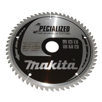 T.C.T. Aliuminio pjūklo diskas 210X2.4X30mm 0° T60 SPECIALIZUOTAS aliuminiui