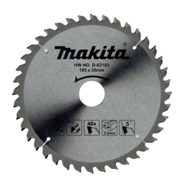 T.C.T. Aliuminio pjūklo diskas 185X2.2X30mm 5° T40 SPECIALIZUOTAS aliuminiui