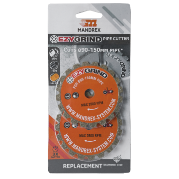 MEZG110B PVC vamzdžių pjovimo diskai 2gb 80mm 90-150mm