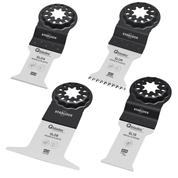 "Qblades" peiliukų rinkinys Mediena - metalas standartinis rinkinys SL92 SET 4vnt