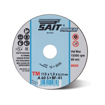 01565 125x0,8x22,23 A60S Pjovimo diskas SAIT-TM INOX