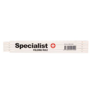 SPECIALIST Plus - salokāms plastmasas metramērs / lineāls 2m - Tespars