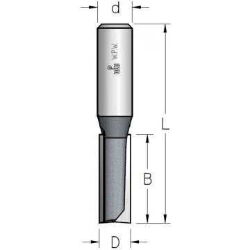 Gropjfrēze 7x 19x 51 d-8mm