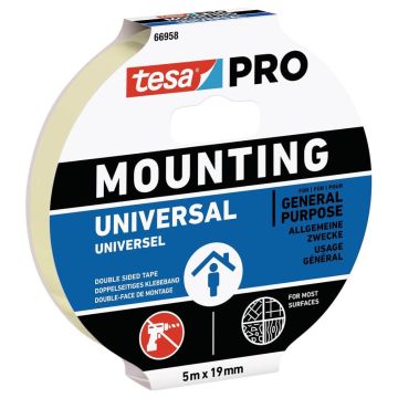 Montāžas līmlente divpūsēja TESA Mounting PRO 19mm x 25m tesa