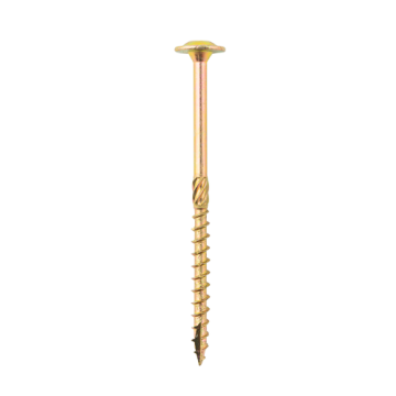 Medinių konstrukcijų varžtas su flanšine galvute, 5 mm x 90 mm, 150gb